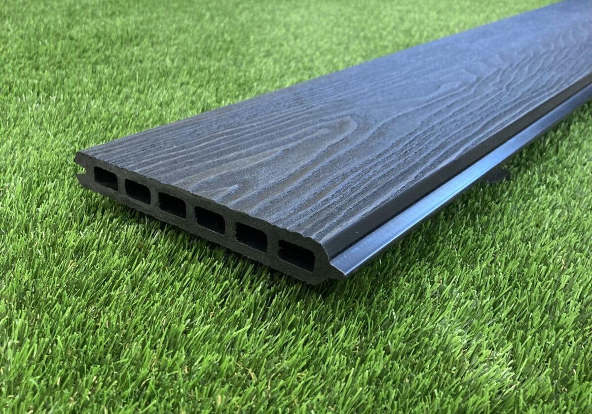 1.8 meter Black composite fencing Deck Kingdom