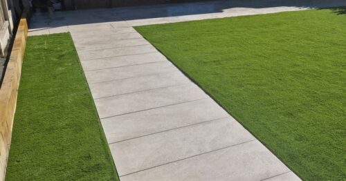 Artificial grass lawn
