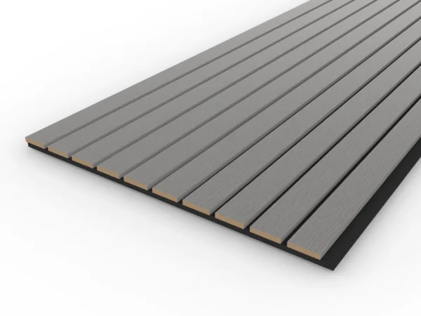 2.4m wide slat wall panel misty grey