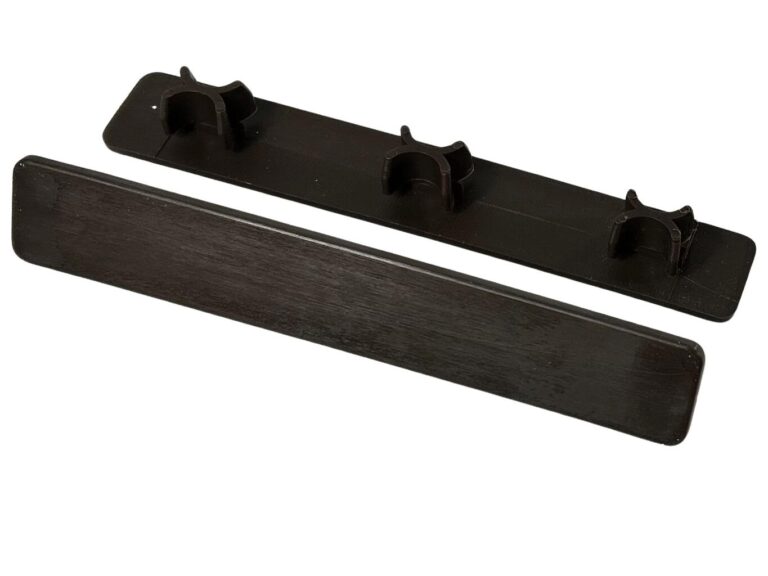 Chocolate composite decking end cap