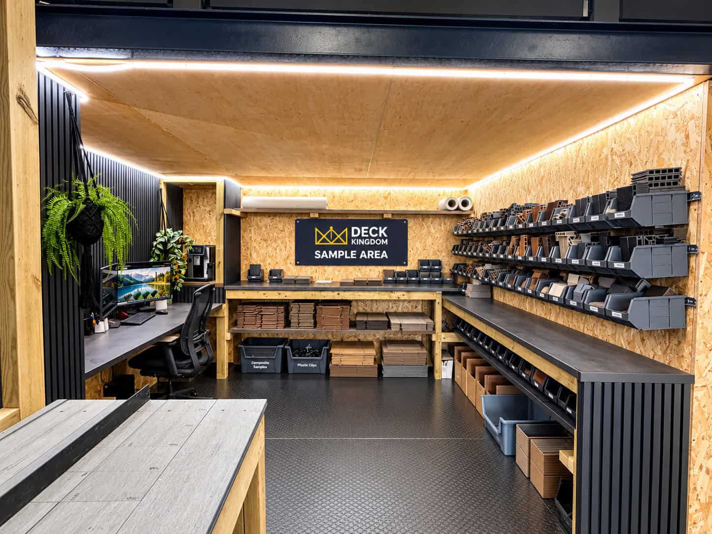 Inside the Deck Kingdom showroom