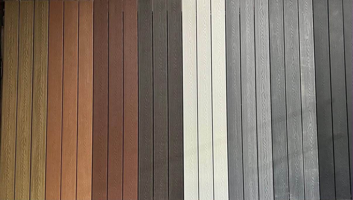 Composite decking colours on display at Deck Kingdom